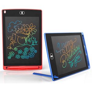 LCD Tekentablet Kinderen ""Rode"" 10 inch - Cadeau - Reisspeelgoed - Speelgoed - Meisjes - Cadeau - Kerst - LCD Tekenbord - Kinderen - eWriter - Writing Tablet - 3 Jaar - 4 Jaar - 5 Jaar - 6 Jaar - 7 Jaar - 8 Jaar - Rood