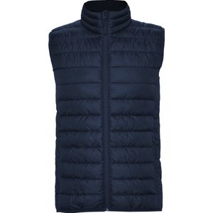 Donker Blauwe gewatteerde Dames bodywarmer met polyester dons model Oslo merk Roly maat XL