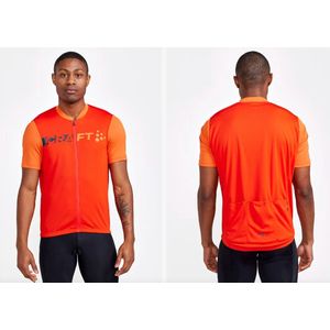 Craft - CORE Endur Logo Jersey - Fietshirt - Heren - Oranje - Maat M