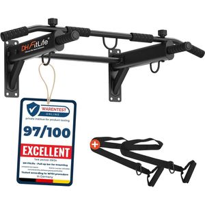 Multifunctionele optrekstang voor wandmontage - 4-in-1 fitnessapparaat voor thuis tot 200 kg