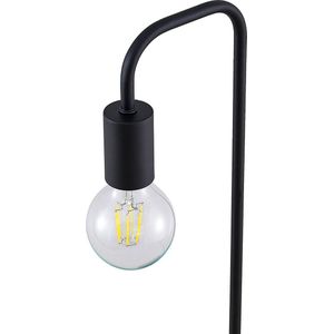 Lindby - Tafellamp - 1licht - IJzer - H: 51 cm - E27 - zwart mat