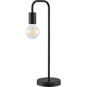 Lindby - Tafellamp - 1licht - IJzer - H: 51 cm - E27 - zwart mat