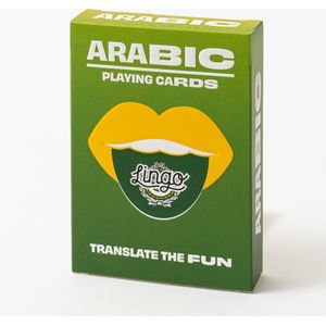 Lingo-Arabische speelkaarten-playingcards- talen leren- Arabisch- jong en oud- Arabische woordenschat- woordenschat- Leer Arabische woordenschat op een leuke en gemakkelijke manier- 52 essentiële vertalingen- Leren- reizen- spelen