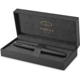 Parker Ingenuity Rollerballpen | Core-collectie | Zwart met zwarte afwerking | Zwarte inkt | fijne punt | Geschenkdoos