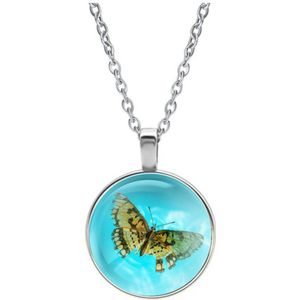 Ketting Glas - Vlinder