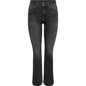 Only Jeans Onlblush Hw Slit Flr Raw Dnm Rea109 15256142 Black Denim Dames Maat - W26 X L30