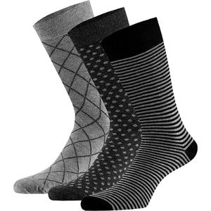 Apollo - Heren sokken van biologisch katoen - 6-Paar - Grijs - Maat 43/46 - Sokken maat 43 46 - Bio-Katoen - Duurzaam