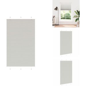 vidaXL Plisségordijn - Geplooide Jaloezieën - Geplooide Zonwering - Plisse Blind - Plissé rolgordijn 115x200 cm stofbreedte 114,4 cm polyester