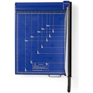 Nedis Papiersnijmachine - Max. snijden maat: 297 x 420 mm - Soort mes: Metaal - Metaal - Blauw / Zwart