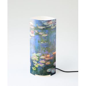 Packlamp - Tafellamp normaal - Waterlelies - Monet - 30 cm hoog - ø12cm - Inclusief Led lamp