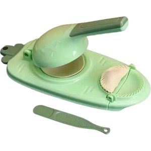 Nivard Dumpling Maker Set - Dumplings Machine - Dumpling Vorm - Raviolimakers - Ravioli - Uitsteker - Snijder - Pastei Maker - Empanada Maker - Groen
