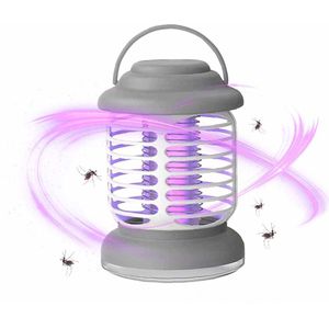 CNL Sight Muggenlamp-UV- Muggenlamp Met Zijn 390 Mm Golflengte-USB Elektrische Muggenlamp -Muggenvanger - Insectenlamp-Insectenvanger-Muggenmoordenaarlamp Voor Thuis, Keuken, Restaurant, Bakkerij, Balkon, Terras (Kleur: Grijs)