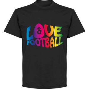 Love Football T-shirt - Zwart - 4XL
