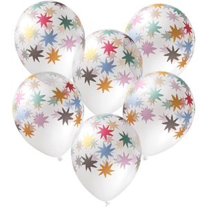 Folat - Latexballonnen - Starburst (33 cm) 6 Stuks