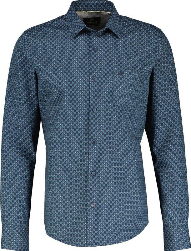 Lerros - Heren Overhemd - 24810421 - 485 Classic Navy