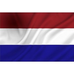 NR 102: Nederlandse vlag Nederland 100x150 cm! Vlag Nederland 100x150cm, voor gevelstok of vlaggenmast 5 meter! Premium kwaliteit!