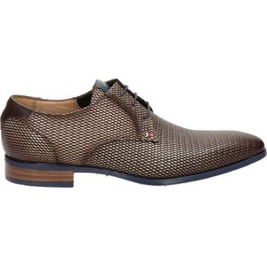 Giorgio heren veterschoen - Bruin multi - Maat 43