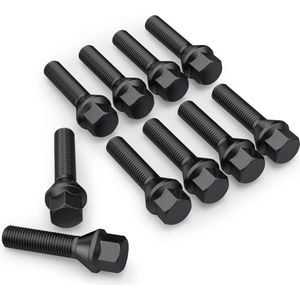 Verlengde conische wielbouten 35MM ??? M14x1.5 / M14x1,5 ??? Zwart ??? 10x