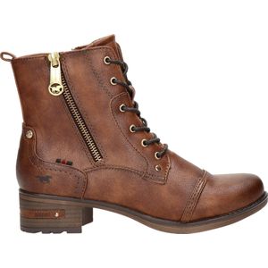 Mustang dames veterboot - Cognac - Maat 42