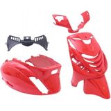 Plaatset Piaggio zip SP model vanaf bj. 2000 5 delig rood glans