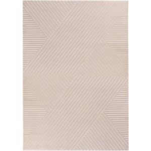 Flycarpets Cara Modern Japandi Intersecto Vloerkleed - Beige - 240x340 cm