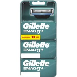 Gillette Macht3+ voordeelverpakking 3x5 Scheermesjes