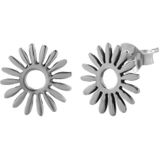 Zilveren oorbellen | Oorstekers | Zilveren oorstekers, bloemetje