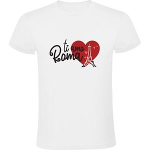Ti Amo Roma Shirt | Rome | Parijs | Italië | Frankrijk | Eiffeltoren | T-shirt