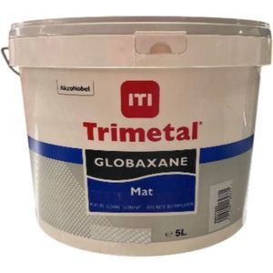 Trimetal Globaxane Mat - Buitenmuurverf - Waterbasis - Sterk dampdoorlatend - Ral 1015 Licht Ivoorkleurig - 5 L