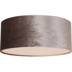 Plafondlamp Prestige Chic 3352W+K1068GS+K33332S Wit-Fluweel Zilver-Wit Mat