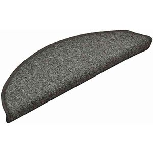 vidaXL Trapmatten - 56x17x3 cm - 30 stuks - Donkergrijs Trappen Lopen - Antislip Tapijt - Trapprofiel - Vloerbedekking Trap - Trapbescherming