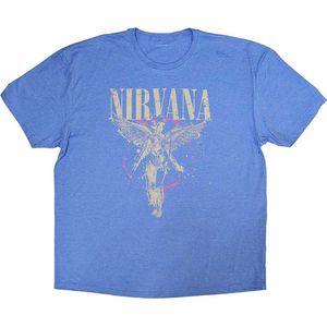 Nirvana - In Utero Heren T-shirt - 2XL - Blauw