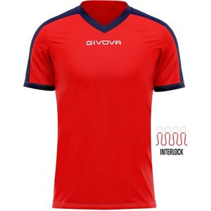 Sports t-shirt givova revolution red-blue