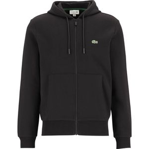 Lacoste heren hoodie sweatsvest - met rits - zwart - Maat: 4XL