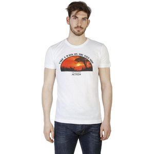 Trussardi -BRANDS - T-shirts - Heren - 2AT03B - white,orangered