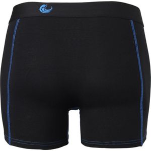 Vinnie-G Boxershorts 2-pack Black/Blue Stitches - Maat XL - Heren Onderbroeken Zwart - Geen irritante Labels - Katoen heren ondergoed