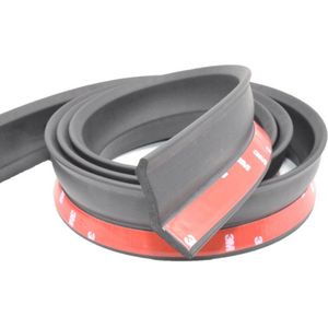 Universele garagedeurafdichting van 3 m - Multifunctionele rubberen afdichting voor garagedeur - Onderafdichting voor garagedeur met spijkers - Gemakkelijk te snijden