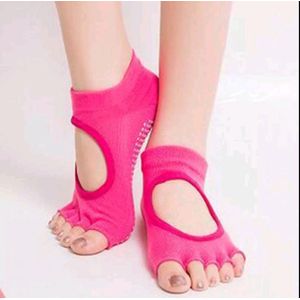 Antislip Yoga sokken 'Ballerina' - ook geschikt voor Pilates & Piloxing - meerdere kleuren - roze - Pilateswinkel
