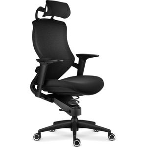 Adaptic Xtreme Ergonomische bureaustoel met 3D kantelbare zitting zwart