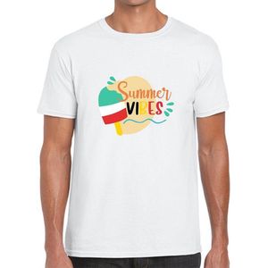 Belgium Summer Vibes Zomers Heren T-shirt Maat L - Wit