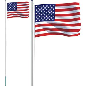 vidaXL-Vlag-met-vlaggenmast-Verenigde-Staten-6,23-m-aluminium