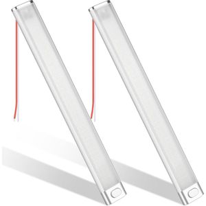Interieur LED-lichtbalk - Universele 12V 120 LED Lichtstrip met aan-uit schakelaar - Wit - Bestelwagen Camping Bus Caravan Boot RV Keuken - 30 cm - 2 Stuks