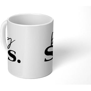 Mok - Koffiemok - Big sis - Spreuken - Grote Zus - Quotes - Zussen - Mokken - 350 ML - Beker - Koffiemokken - Theemok - Mok met tekst