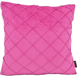 Sierkussen Velvet Cross Roze | 45 x 45 cm | Velvet/Polyester