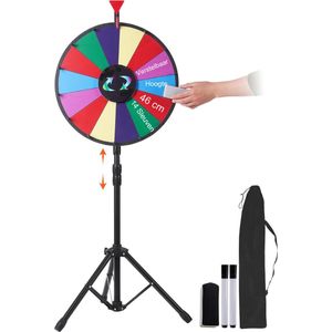 Goodivery - Rad van Fortuin - Rad van Fortuin Draaiwiel - Draairad - Draaiwiel - Draairad met Tripod - 54 x 54 x 11cm - Bunt