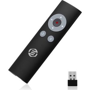 Equivera Presentatie Klikker - Presenter - Draadloze Presenter - Powerpoint Afstandsbediening - Laser Pointer