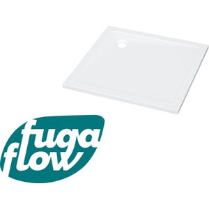 FugaFlow Efficiente Anta Douchebak - 80x80x4cm - vierkant - Acryl - glans wit