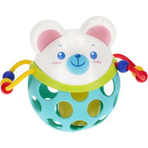 Zachte rubberen rammelaar Teddybeer, educatief speelgoed 6m+ BamBam