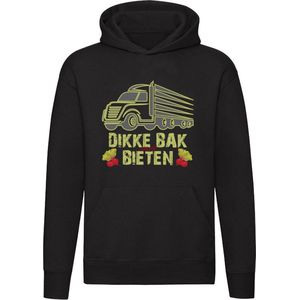 Dikke bak met bieten Hoodie | boer | boerderij | trekker | tractor | boeren | veeteelt | landbouw | trui | sweater | unisex