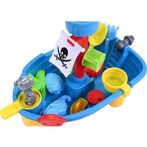 Watertafel - Zandtafel - Speeltafel voor Kinderen - Activiteiten Tafel voor Baby en Kinderen - Blauw Piraten Schip